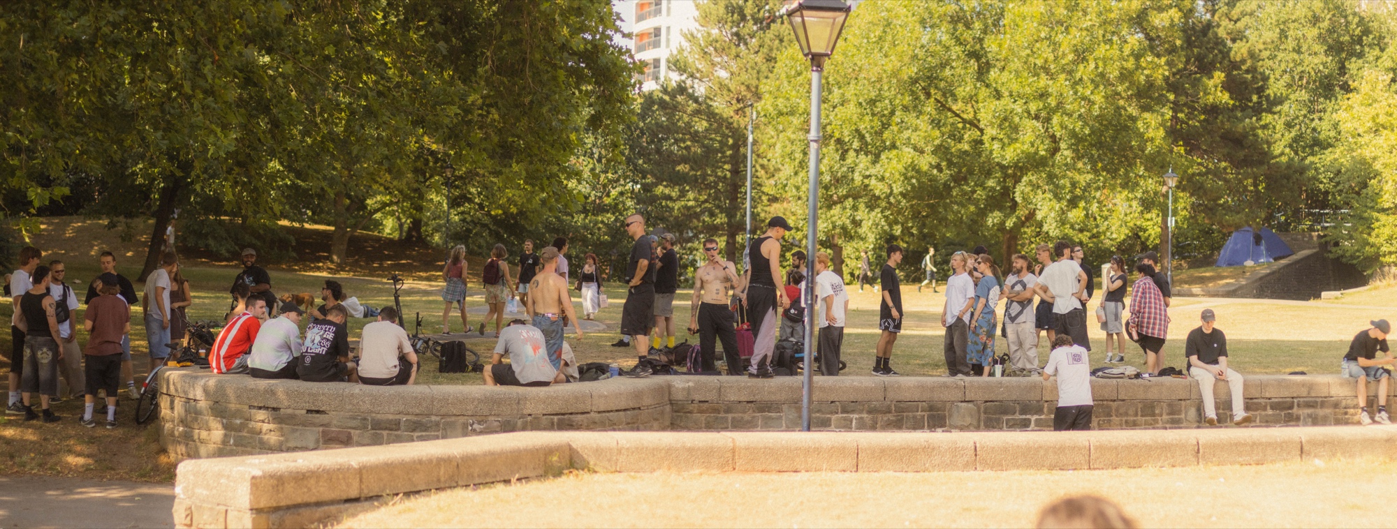 Wide panoramic shot of the StreetMedia community