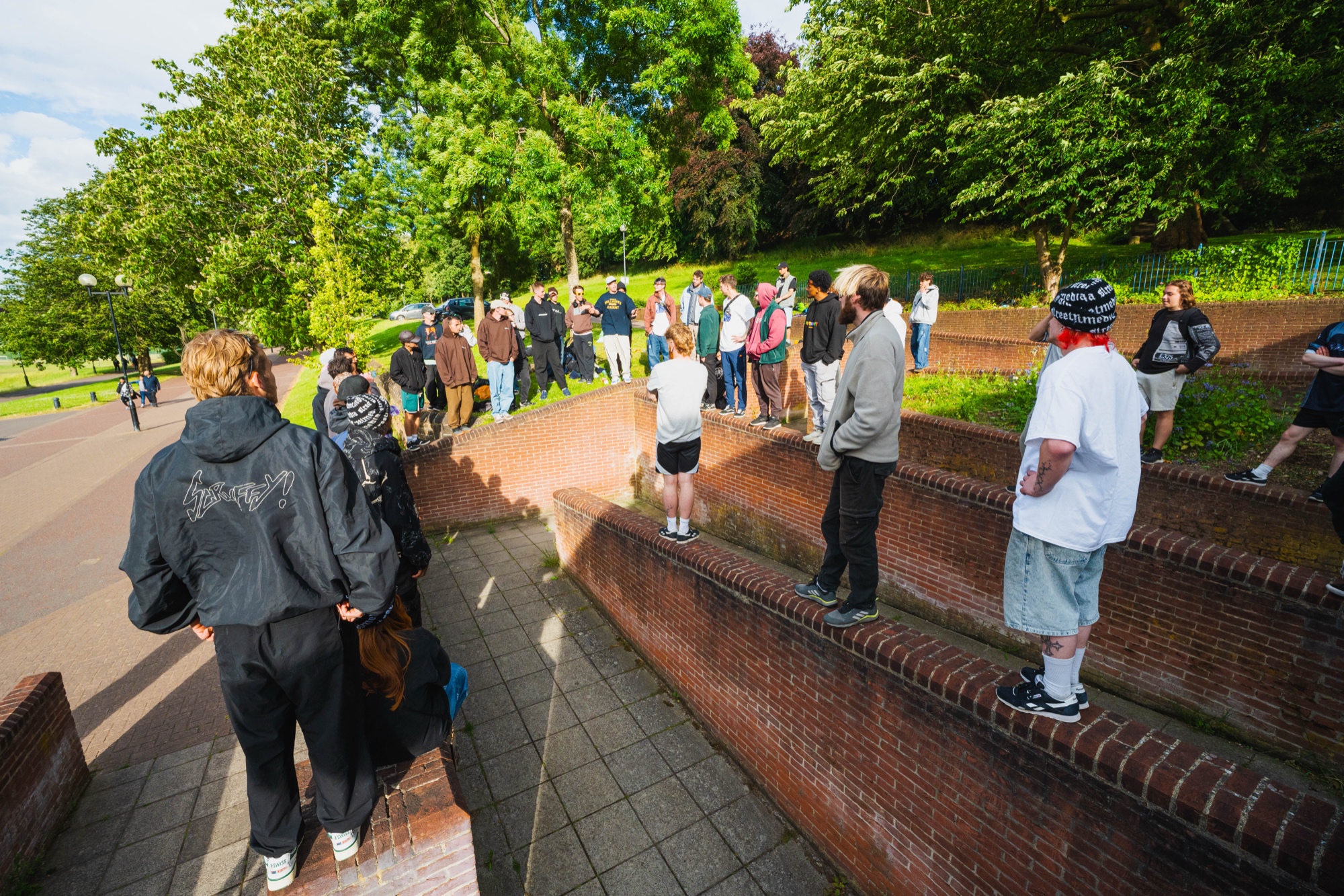 Training in the park at the SM Social V2