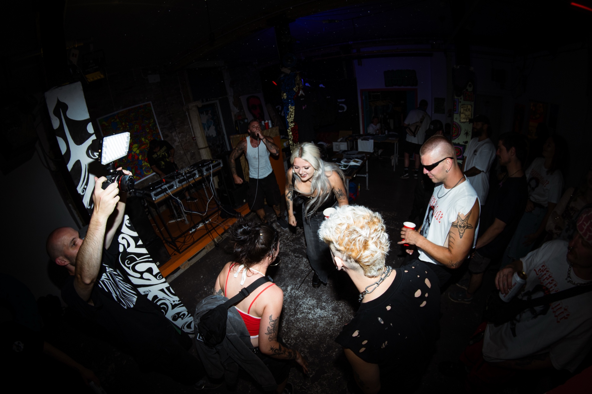 Dancing at the Bristol V3 afterparty