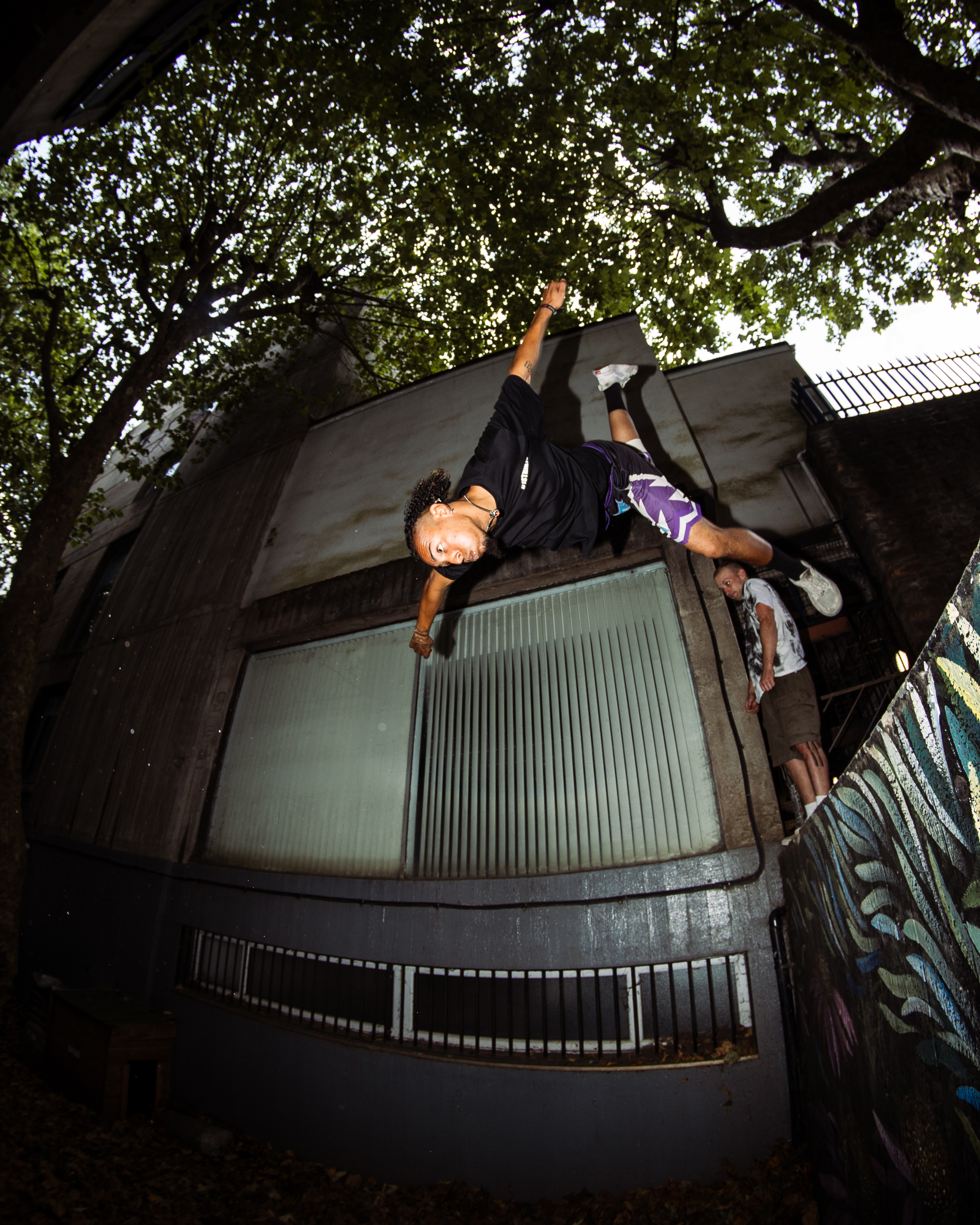 Epic flip off a building at the Bristol V3 edition