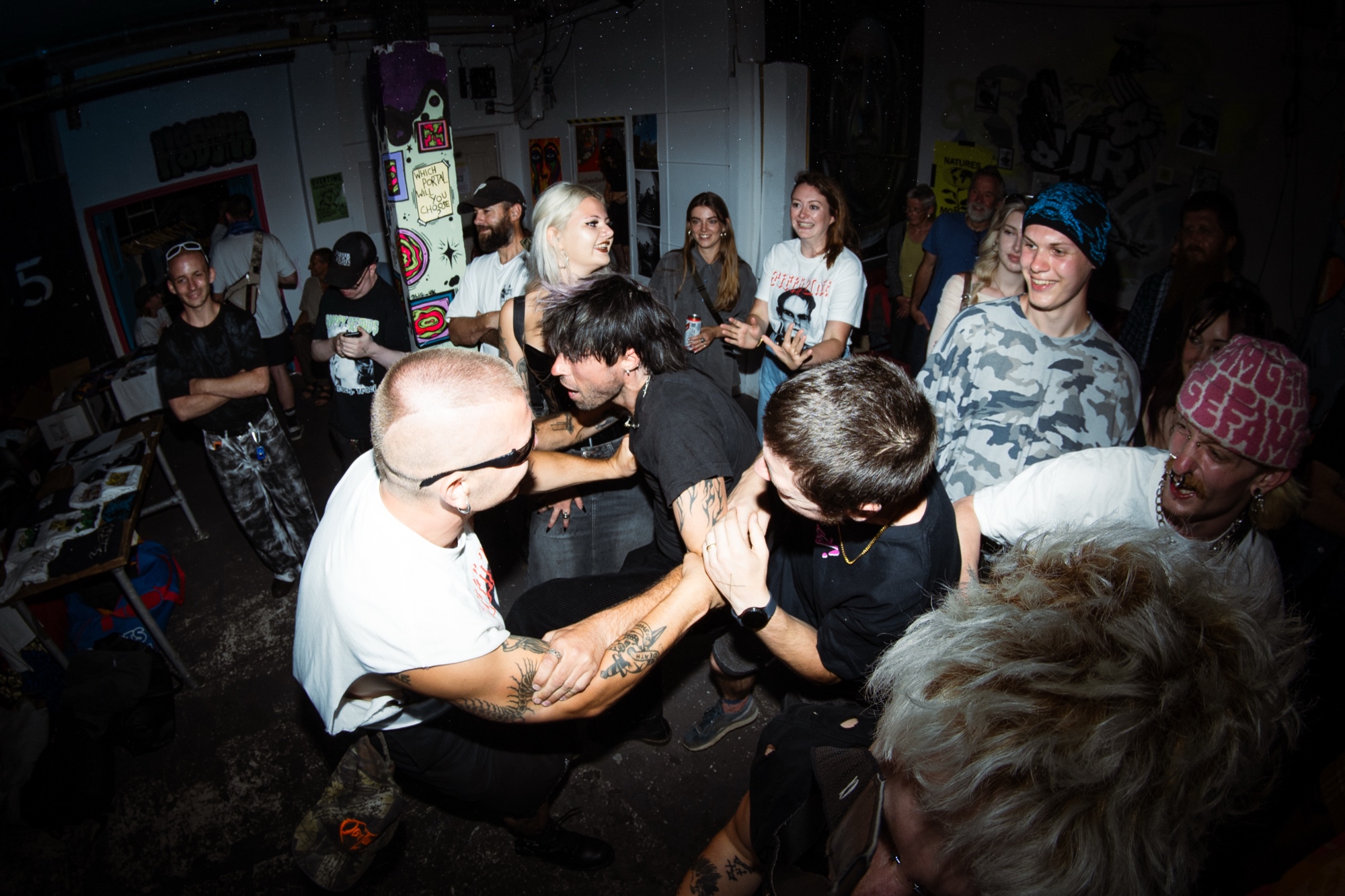 The mosh pit at the Bristol V3 afterparty