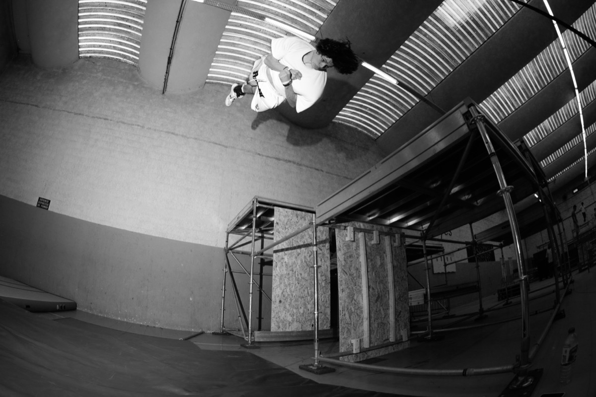 Movement and training at the AeroJam parkour jam in Troyes, France