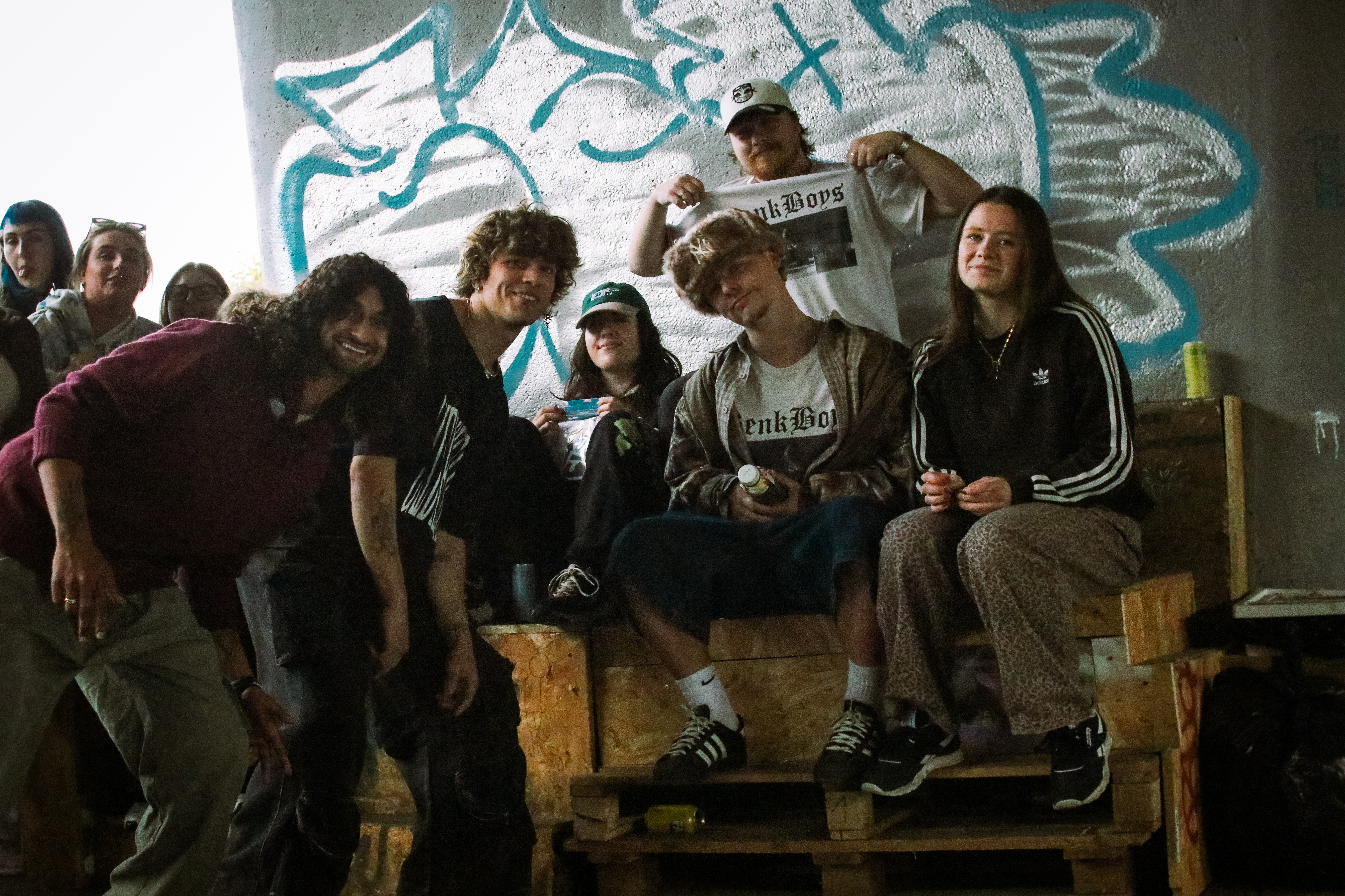 Benk Boys full squad group shot at Yard, South East London