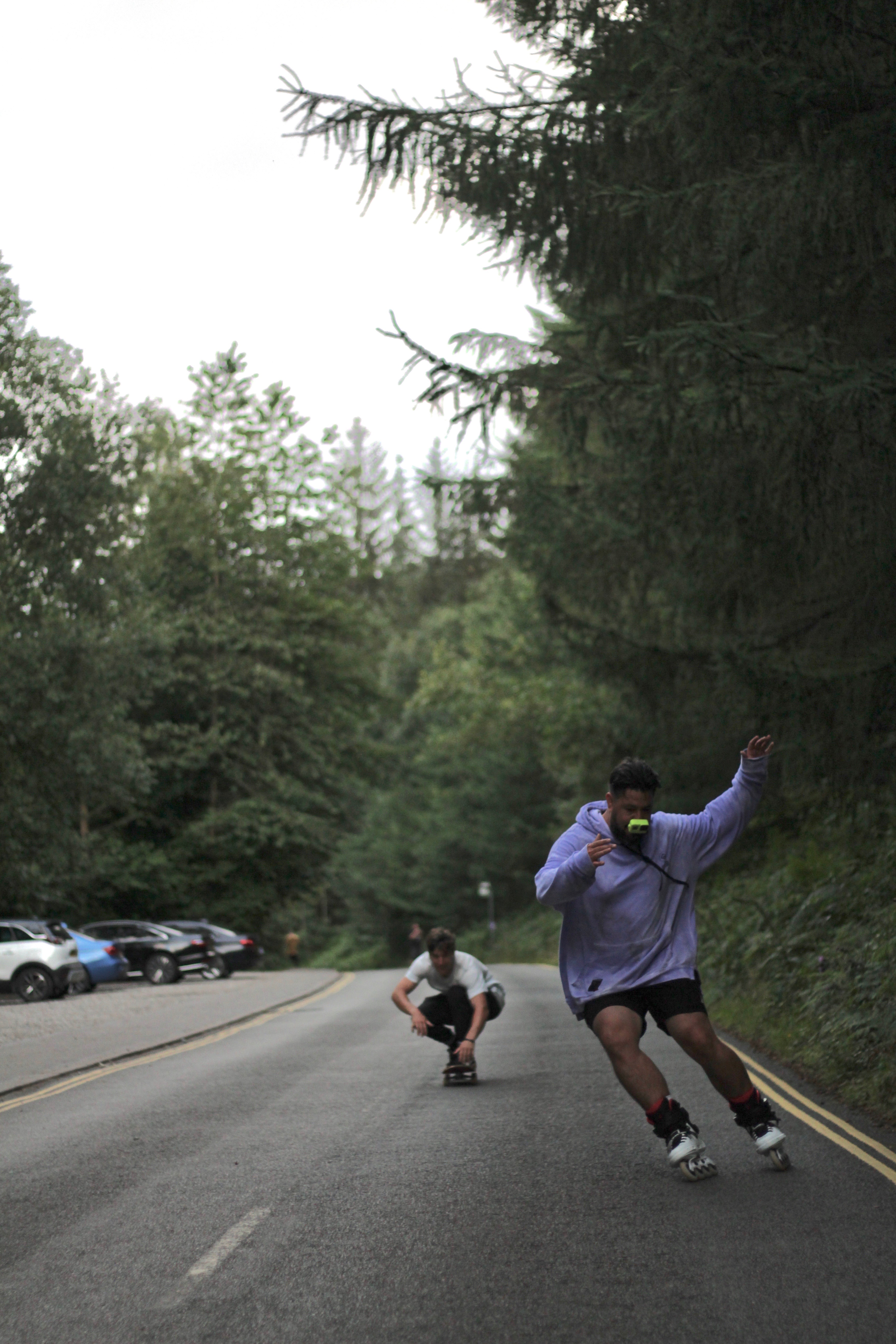 Chris Ilabaca and Ed Scott during Enter the Breach production