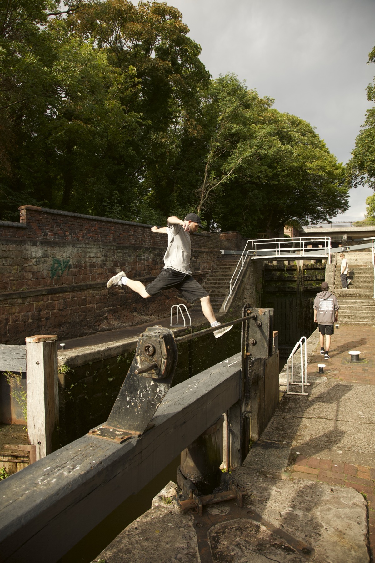 Northern Sole production photography capturing parkour in northern cities